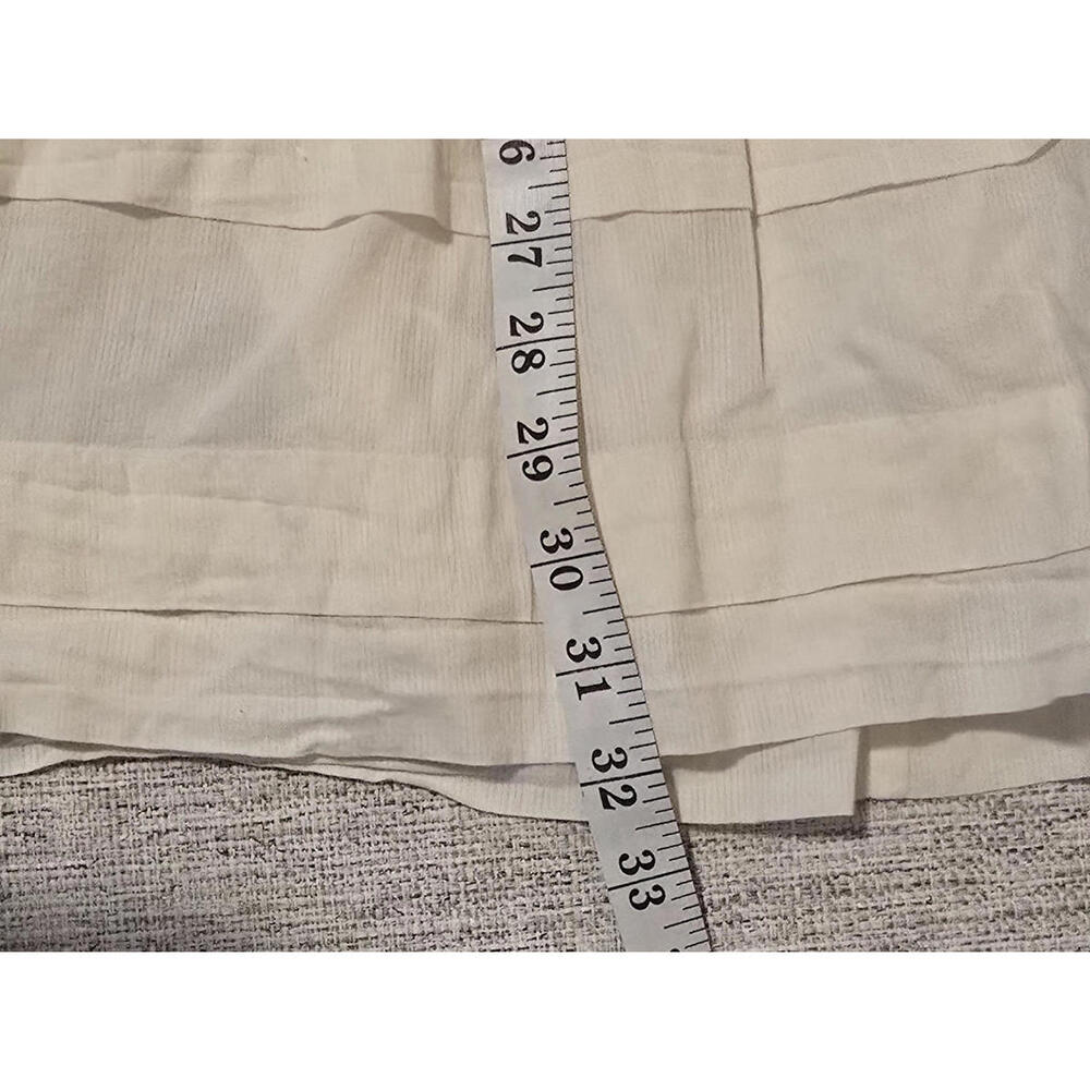 Urban Outfitters Cream Boho Cottagecore Dress | Embroidered Pintuck dress Size 0 - Picture 9 of 9